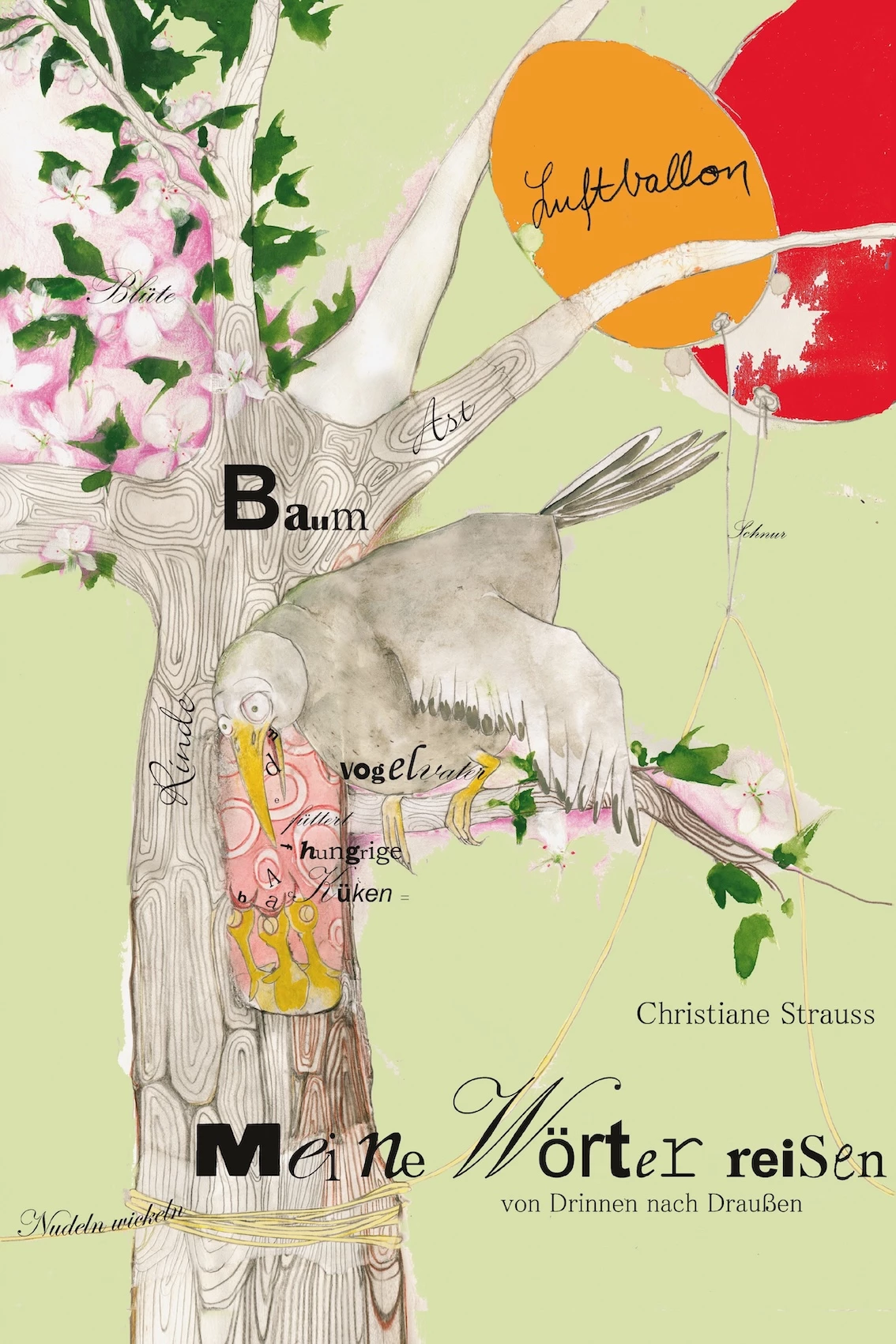 "Meine Wörter reisen von Drinnen nach Draußen" von Christiane Strauss ist ein Bildwörterbuch für den Wortschatz, zum Deutschlernen und für Sprechimpulse. Foto: SchauHoer Verlag