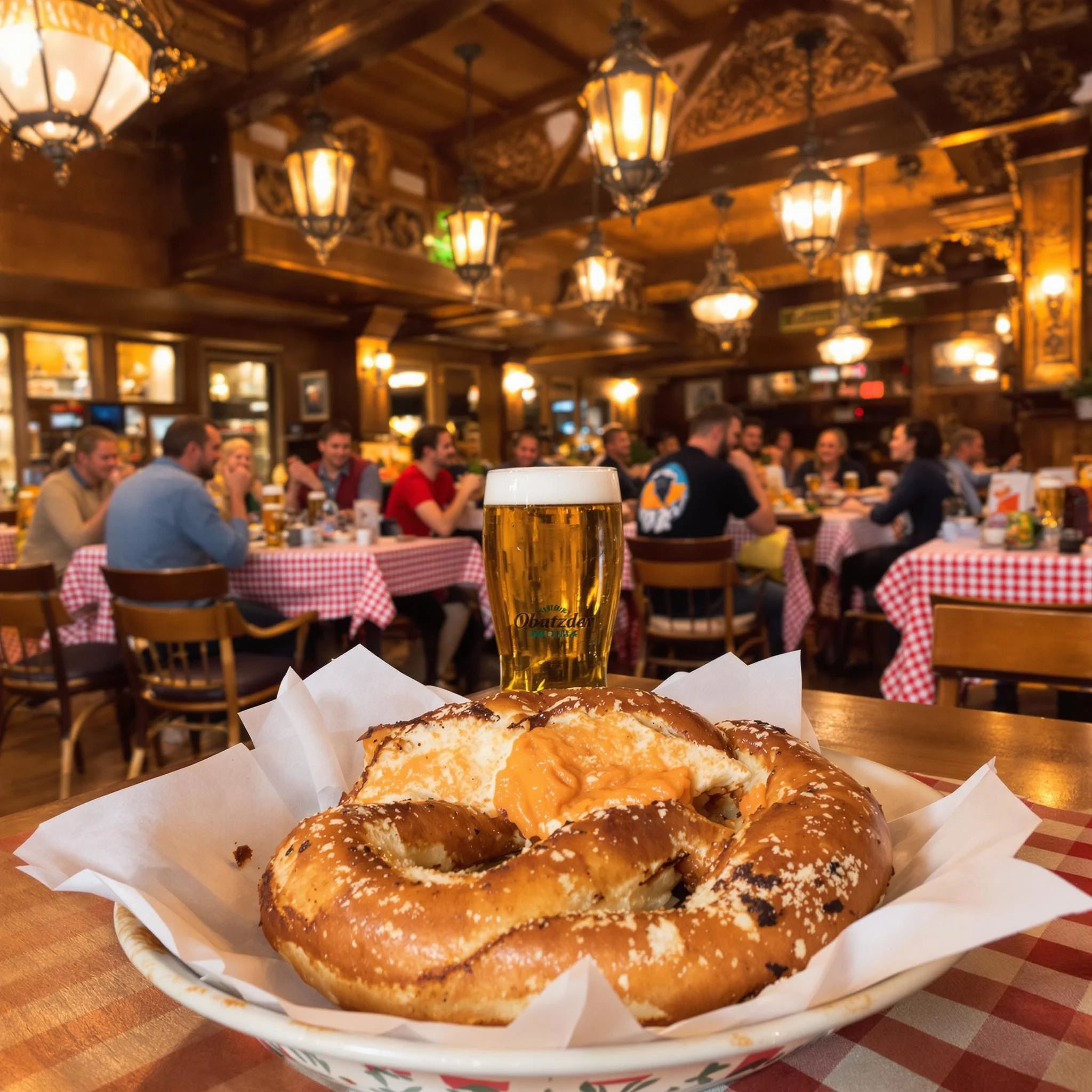 Bayern genießen - Brezeln und Obatzda als Spezialität