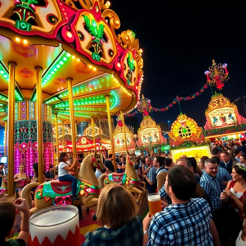 ein bild vom oktoberfestmünchen mit einem karussell