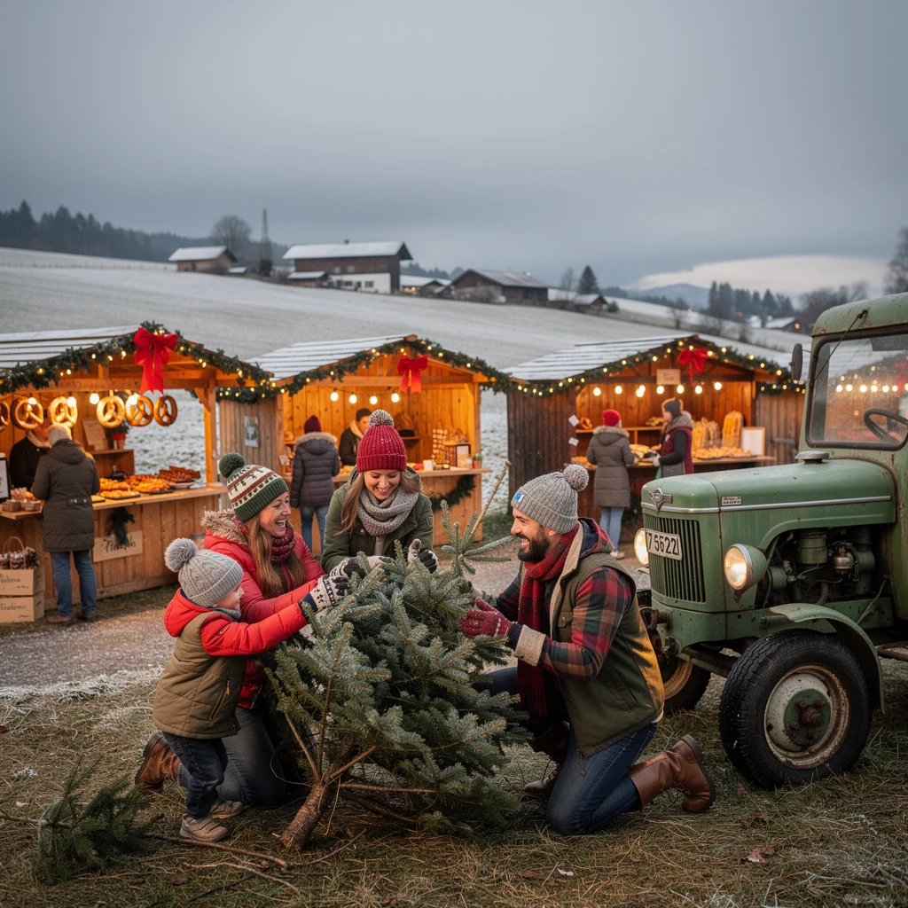 Christbaumschlagen zum Weihnachtsfest: Nachhaltig und regional mit BayernFlair alles rund um Bayern