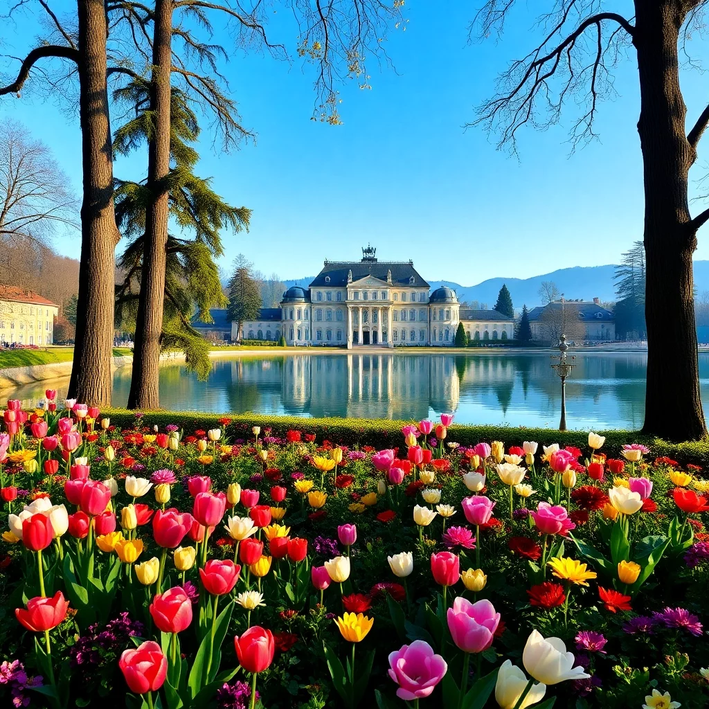 Frühlingsmorgen auf der Insel Mainau